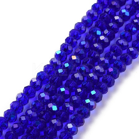 Electroplate Glass Beads Strands EGLA-A034-T2mm-L16-1