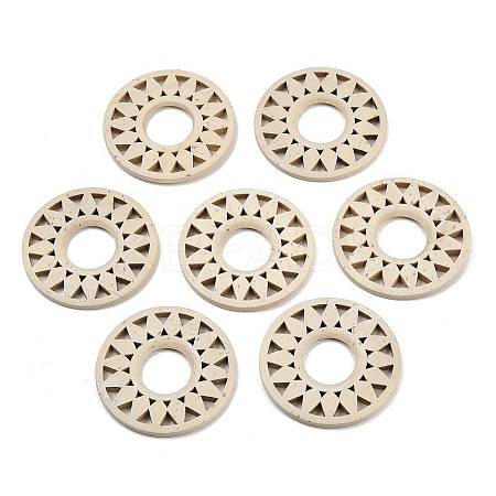(Defective Closeout Sale: Wormhole) Wood Hollow Sunflower Crystal Ball Holders LS-WOOD-XCP0002-11-1