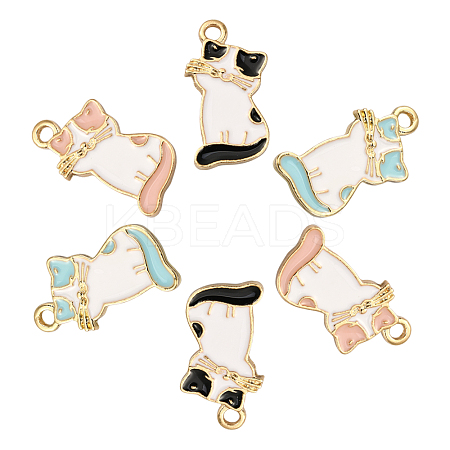 30Pcs 3 Colors Alloy Enamel Pendants PALLOY-CJ0002-04-1