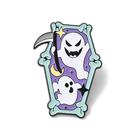 Hallowmas Ghost Enamel Lapel Pin Backs LS-JEWB-K018-33D-EB-1