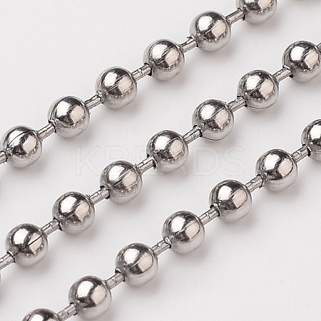 Tarnish Resistant 304 Stainless Steel Ball Chains LS-CHS-L015-45-1