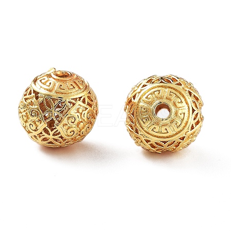 Rack Plating Brass Beads KK-S377-16G-1