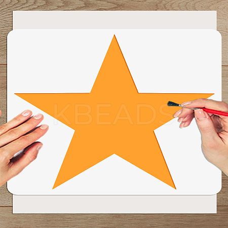 2Pcs Plastic Drawing Painting Stencils Templates DIY-WH0732-053-1