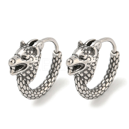 316 Surgical Stainless Steel Hoop Earrings EJEW-D096-13N-AS-1