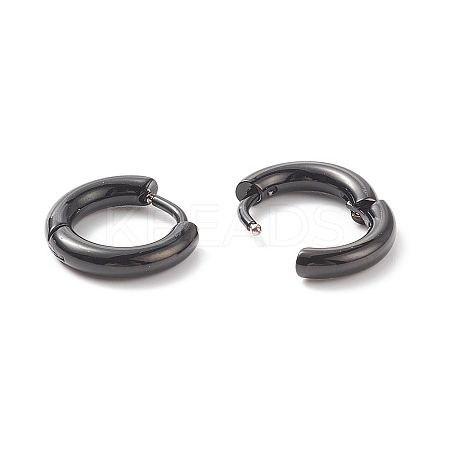 304 Stainless Steel Huggie Hoop Earrings EJEW-O087-09D-EB-01-1