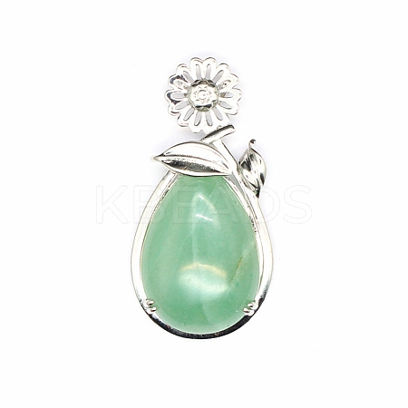 Natural Green Aventurine Pendants PW-WG38857-08-1