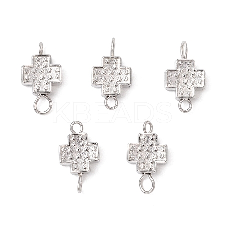 Alloy Cross Connector Charms PALLOY-JF04057-1