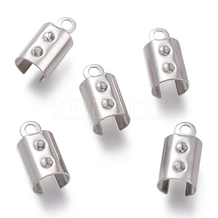 Tarnish Resistant 304 Stainless Steel Folding Crimp Ends LS-STAS-L262-04A-P-1