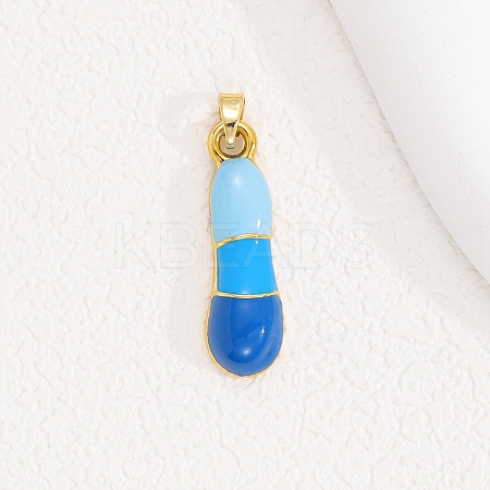 Alloy Enamel Pendants ENAM-S023-01G-I-1