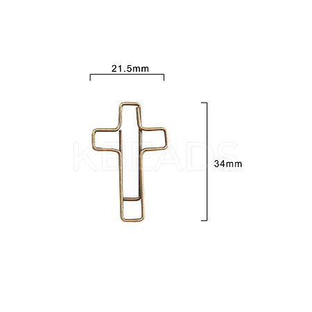 100Pcs Metal Paper Clips PW-WG33548-03-1