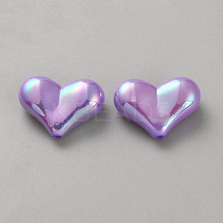 10Pcs Opaque Acrylic Beads SACR-WH0008-020H-1
