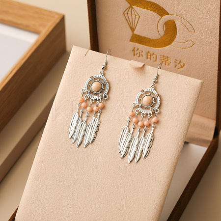 Alloy Resin Dangle Earrings FS-WG73BC7-02-1