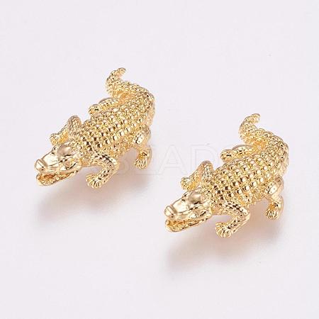 Brass Beads KK-P116-19G-1