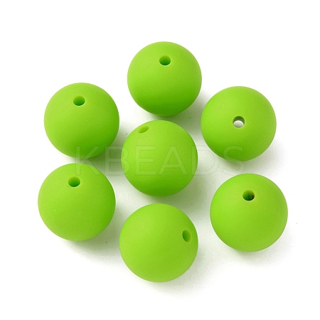 Food Grade Eco-Friendly Silicone Focal Beads LS-SIL-WH0013-01K-1