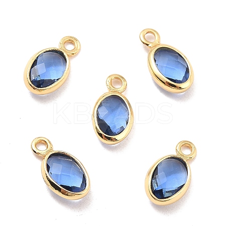 Eco-Friendly Brass with Glass Pendants LS-KK-K268-01B-1