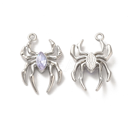 Glass Spider Pendant PALLOY-K001-067P-04-1