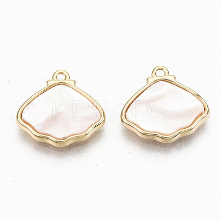 Natural Freshwater Shell Charms KK-N231-228-NF-1
