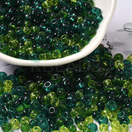 Transparent Colours 6/0 Glass Round Seed Beads SEED-P006-02A-02-1