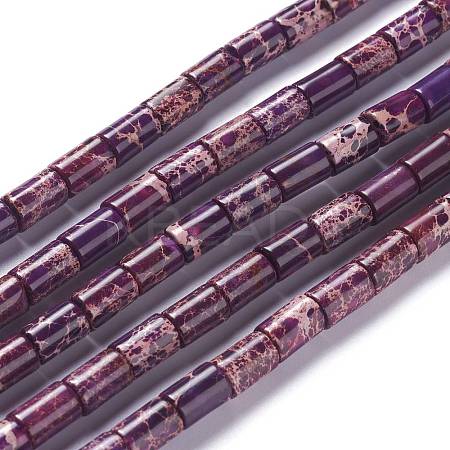 Natural Imperial Jasper Bead Strands G-P444-04E-1