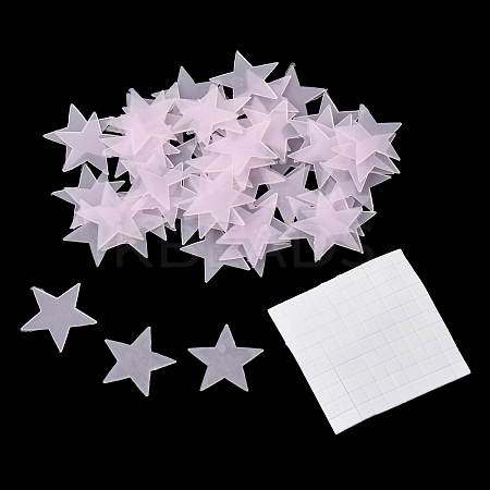 100Pcs Luminous PP Plastic Wall Stickers DIY-H162-83C-1