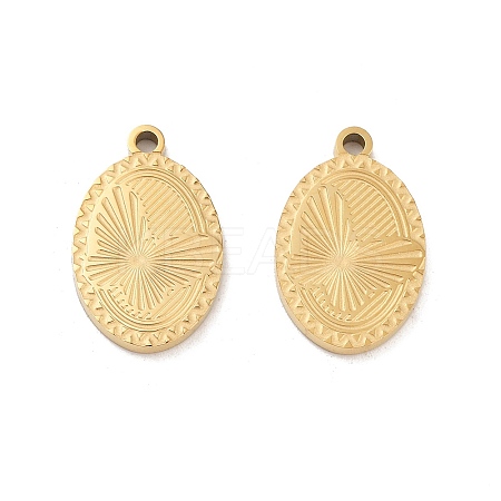 Ion Plating(IP) 304 Stainless Steel Pendants STAS-I309-06G-1
