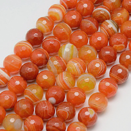 Natural Red Agate Beads Strands G-G581-6mm-10-1
