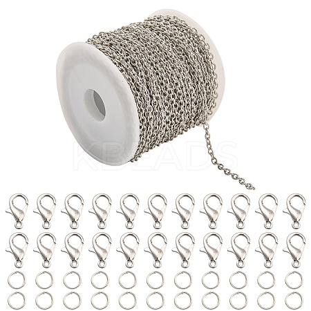 DIY Iron Cable Chains Necklaces/Bracelets Making Kits DIY-YW0010-23P-1