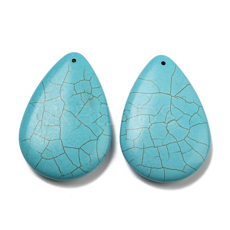 Synthetic Turquoise Big Pendants G-B070-21-1