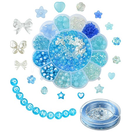 DIY Acrylic & ABS Plastic Imitation Pearl Beads Bracelets Jewelry Making Kits DIY-FS0006-24B-1