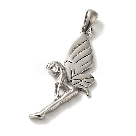 Non-Tarnish 316L Surgical Stainless Steel Pendants STAS-H194-03P-02-1