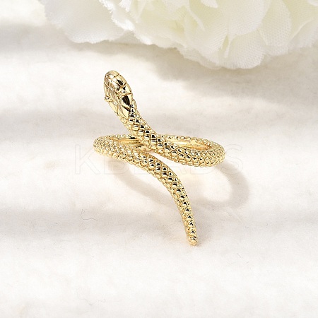 Brass Cuff Open Rings for Women RJEW-K264-12G-1