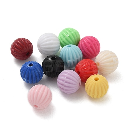 Opaque Acrylic Bbeads PACR-Q008-28A-1