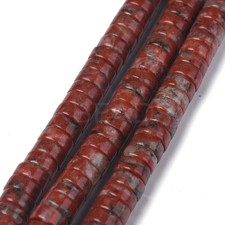 Natural Red Sesame Jasper/Kiwi Jasper Beads Strands G-Z006-C20-1
