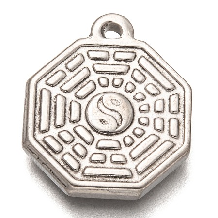Non-Tarnish 304 Stainless Steel Pendants STAS-H136-05P-1
