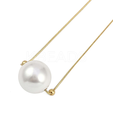 Ion Plating(IP) 304 Stainless Steel Snake Chain Necklaces NJEW-D080-03G-1