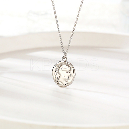 304 Stainless Steel Knight Helmet Pendant for Women's Daily Wear WR2131-2-1