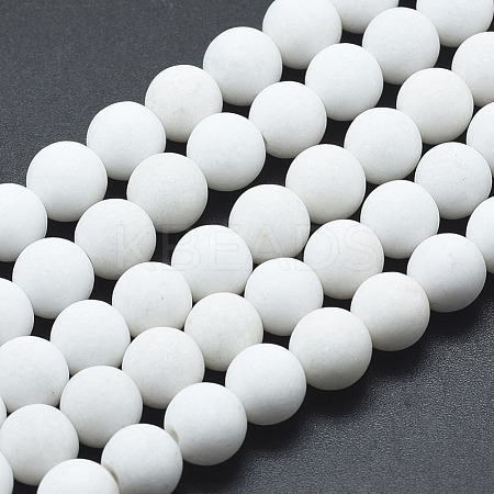 Natural Mashan Jade Beads Strands G-K245-01J-4mm-1