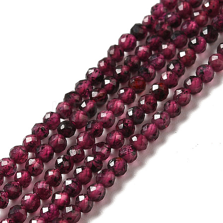Natural Garnet Beads Strands X-G-I341-09A-1