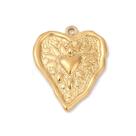 304 Stainless Steel Pendants STAS-S175-43H-G-1