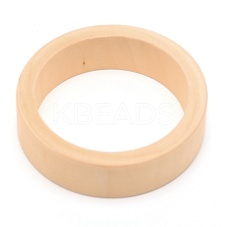Unfinished Wood Bangles FIND-WH0081-69C-1