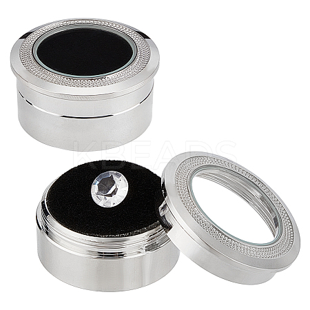 Alloy Loose Diamond Boxes CON-WH0104-11A-P-1