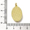 Brass Pave Shell Birth Flower Pendants FIND-I040-04G-3