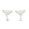 Brass Micro Pave Cubic Zirconia Pendants KK-R219-26S-1