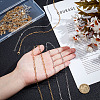 18Pcs 2 Colors 667 Stainless Steel Paperclip Chain Necklaces NJEW-ME0001-08-4