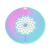 201 Stainless Steel 3D Rotating Hanging Wind Spinner STAS-T064-92-1