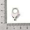 Brass Clear Cubic Zirconia Lobster Claw Clasps KK-Z078-45A-P-3