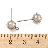 Non-Tarnish 304 Stainless Steel Stud Earring Findings STAS-O004-10E-P-3