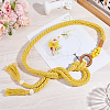 1Pc Handmade Weaving Cotton Tassel Waist Belts for Women Ladies Dress AJEW-CP0010-51A-4