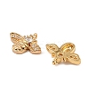 Brass Micro Pave Cubic Zirconia Pendants KK-K374-18G-2