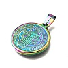 Ion Plating(IP) 304 Stainless Steel Pendants STAS-A053-24A-M-2